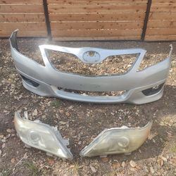 Toyota Camry Front Bumper And Headlights 