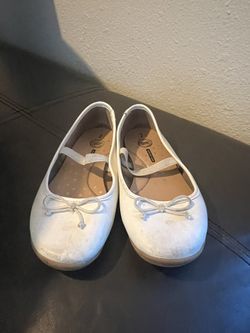 Wonder Nation Girls Bow Ballet Flats