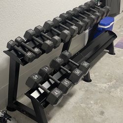 weight sets w/stand included