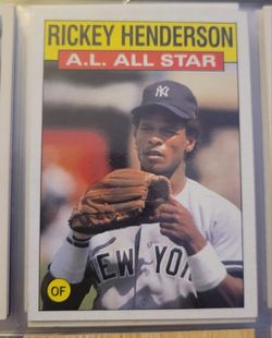 1986 Topps - All-Star Rickey Henderson #716 Collector's Edition (Tiffany)