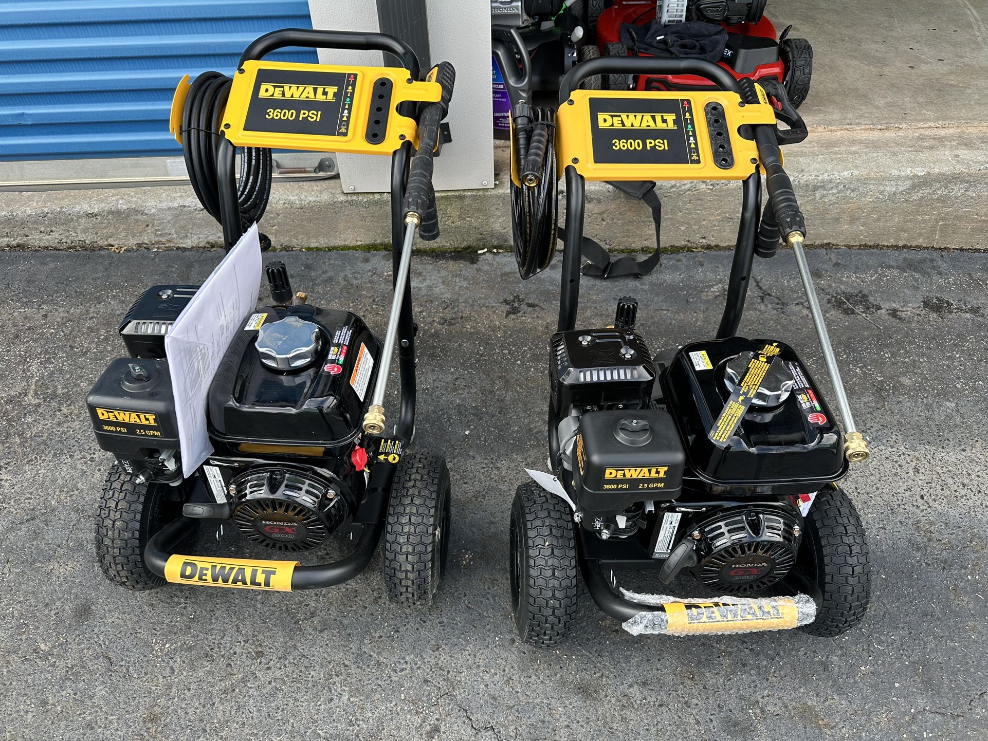 Dewalt Pressurewasher’s