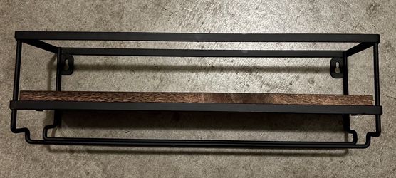 Industrial Wall Shelf Wine Rack