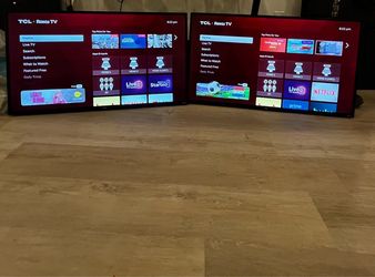 Two 40inch TCL Roku tv’s
