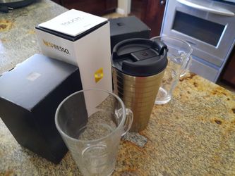 NEW Nespresso Travel and Glass Mugs