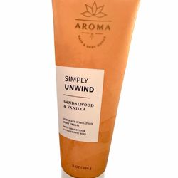 Bath & Body Works 8oz Body Cream - Sandalwood & Vanilla