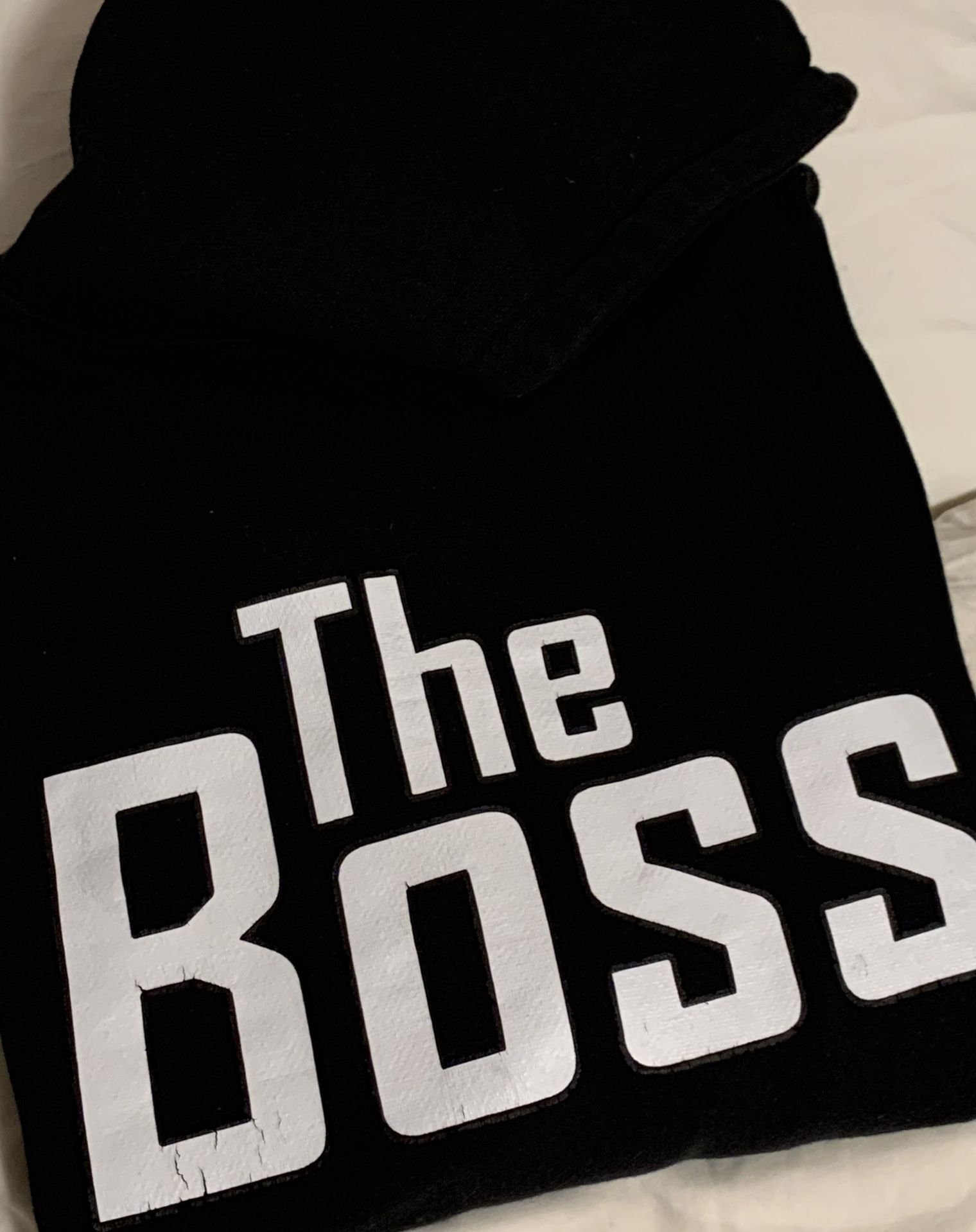 “The Boss” Fit Fleece Pull-Over Hoodie - Black