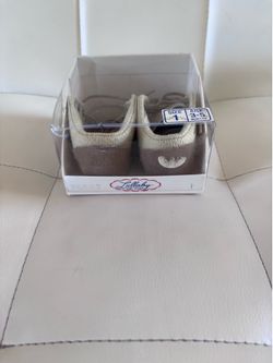 Vintage Lullaby Baby Shoes Size 1 (3–5 Months) Brown Soft Sole Booties w/ Original Box | New Old Stock