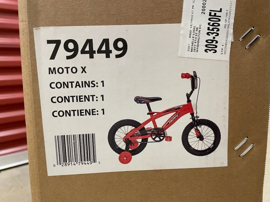 Huffy Moto X 16 Inch Kid’s Bike with Training Wheels