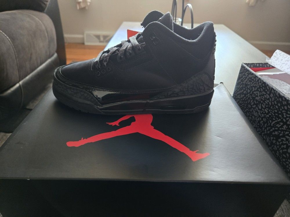 Jordan 3 Black Cat Size 4y 🐈⬛️