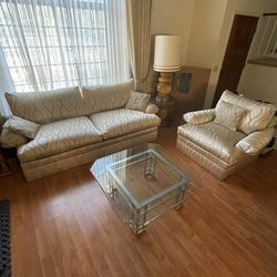 2 Couch Set & Center Table - Living room Set