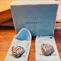 Tiffany & Co. Silver Knot Earrings