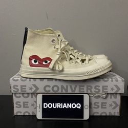 Size 7 - Converse Comme des Garçons Play x Chuck 70 2015 High Milk