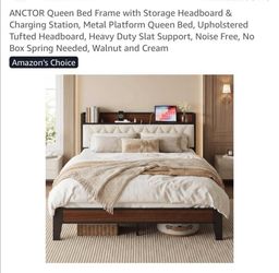 Queen bed frame