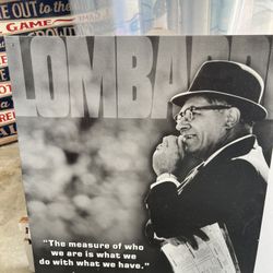 Metal Wall Art-  Vince Lombardi 
