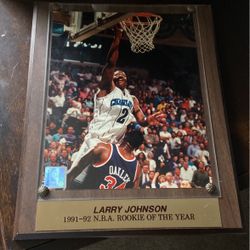 Picture Framed For Larry Johnson Vintage