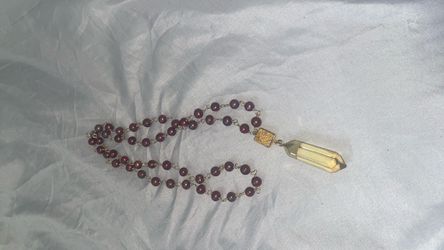 Gold & pearl pendant rosary