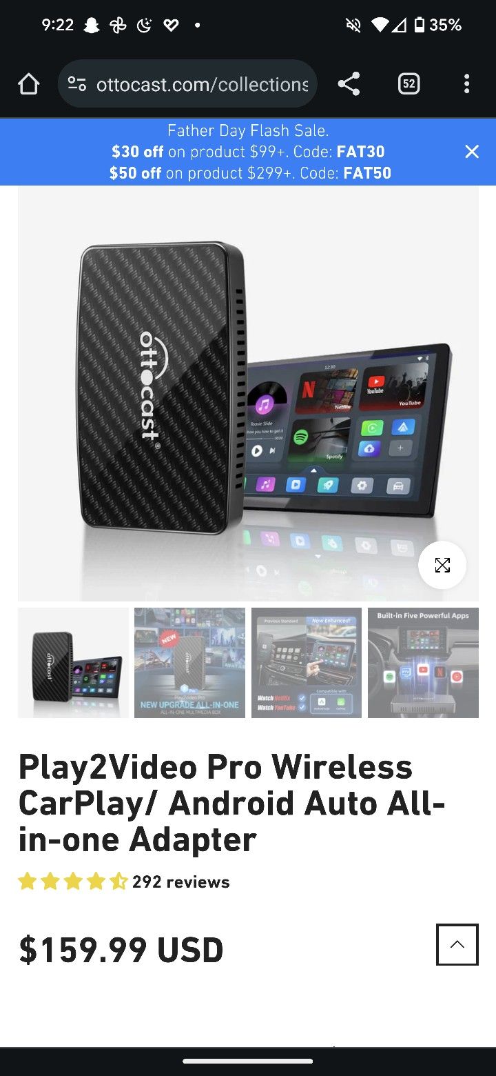 Wireless App Play Or Android Auto Ottocast