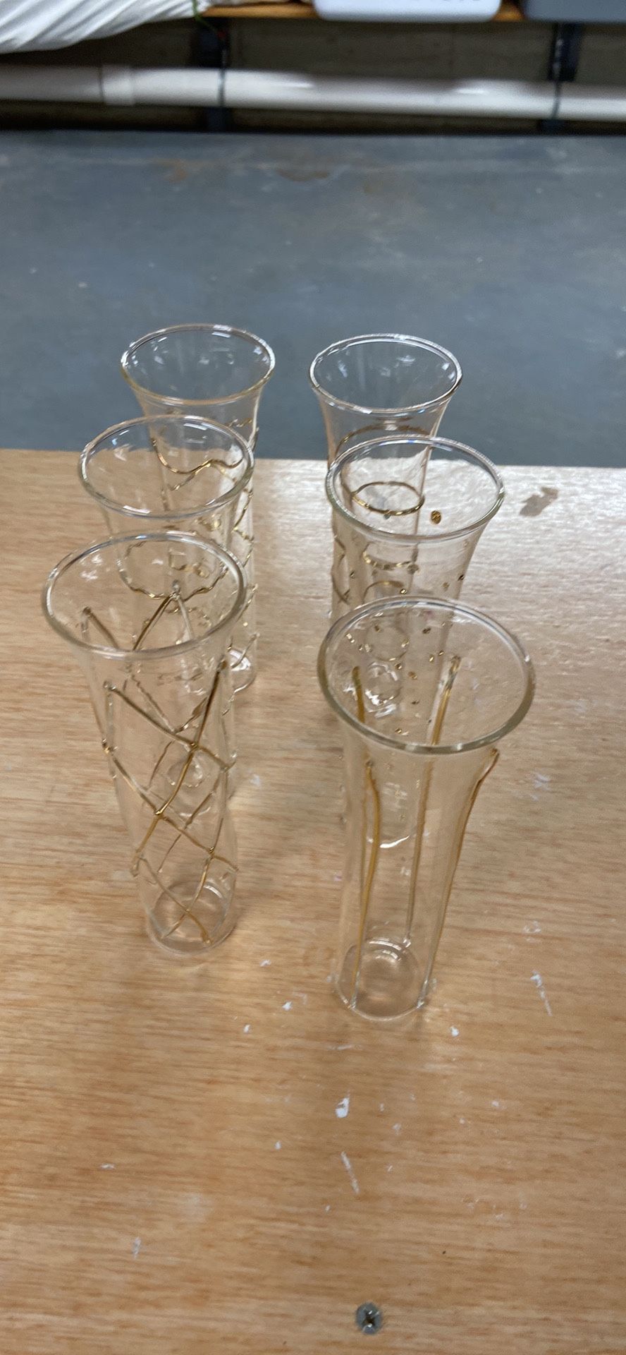 6 Stemless Champagne Flutes