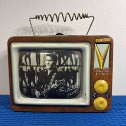 1999 Elvis Presley collectible metal television box