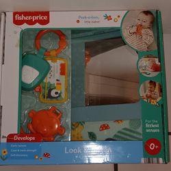 NEW in box Fisher-Price Look and Listen toy set with Rattle Mirror & Teether Sensory Toys $20 FIRM