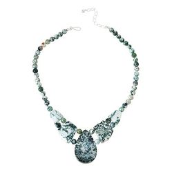 $165 Jay King Sterling Silver Multicolor Moss Agat 861844 New $165 Jay King Sterling Silver Multicolor Moss Agate Necklace 18" .925