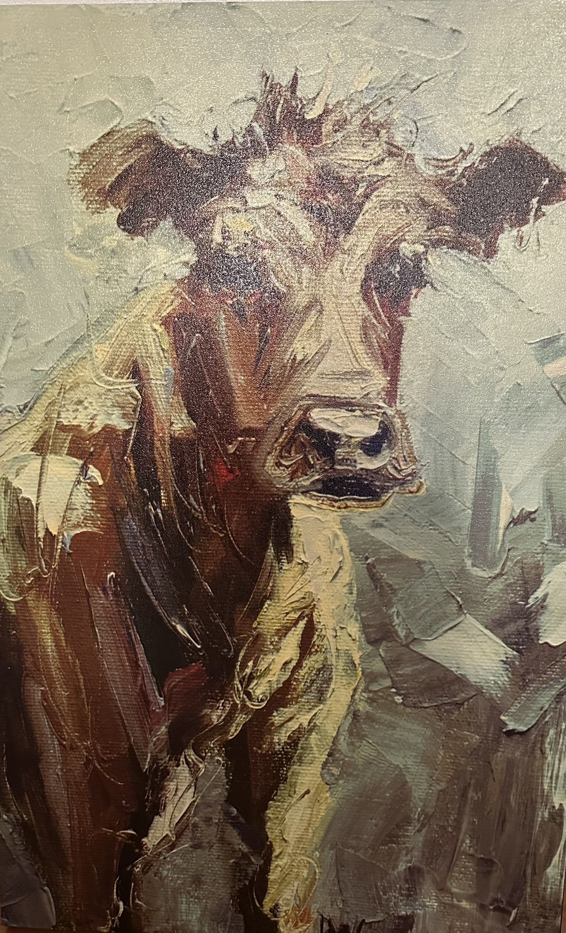 28 Inch Cow Painting