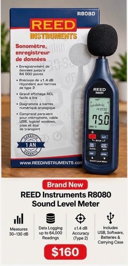 REED Instruments R8080 Sound Level Meter