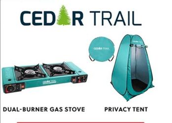 Camping stove and/or privacy tent