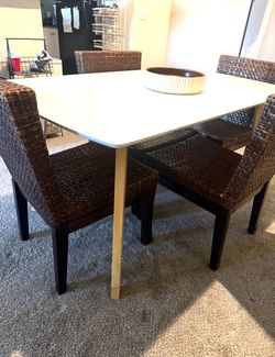4 rattan chairs