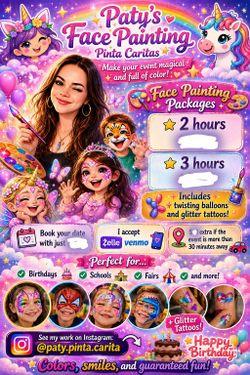 🌟✨🌈🦄 Paty's Face Painting 🌸✨🦄