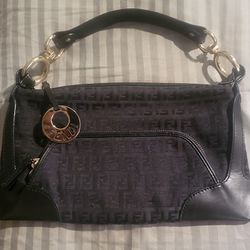 Authentic Fendi Hand Bag/  Canvas leather