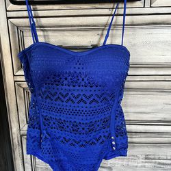 Blue SwimSuit Size 16 New without tags 