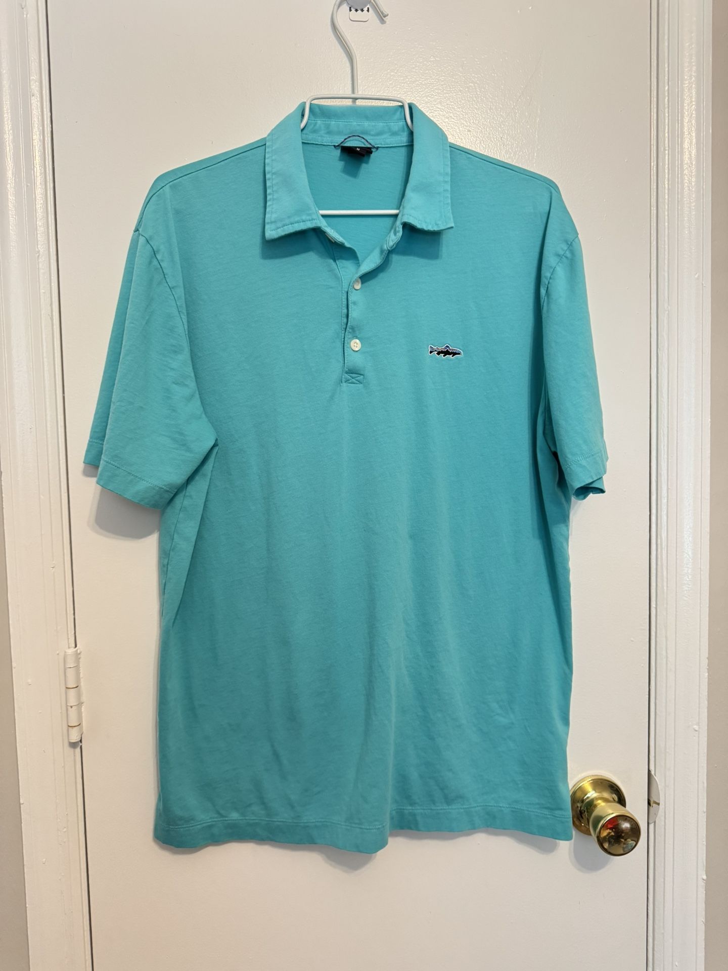 Patagonia Men's Polo - Trout Fitz Roy Size Medium