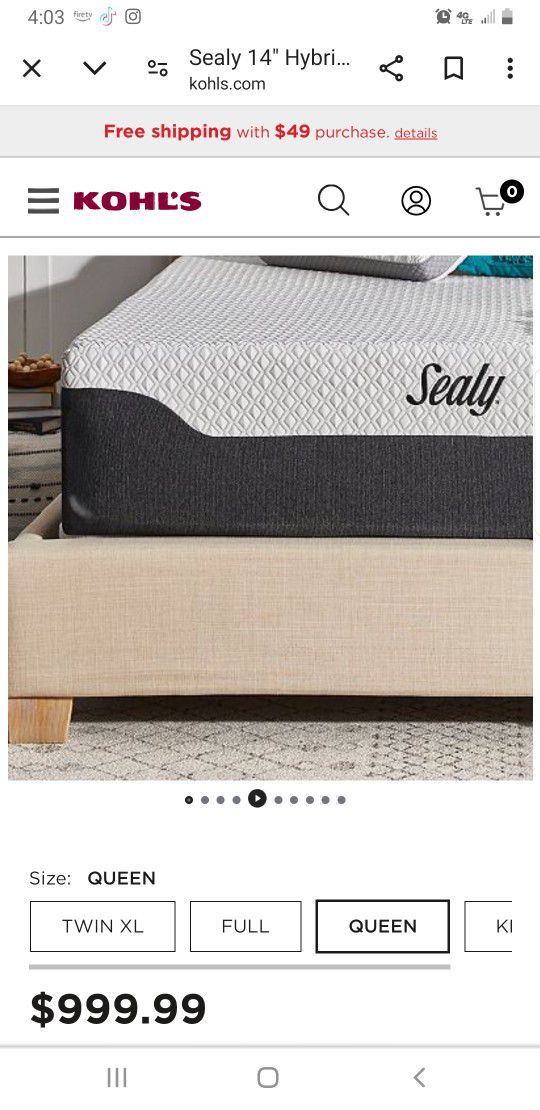 Brand NEW Queen Mattress  Sealy Broyhill 14 Inch Thick 