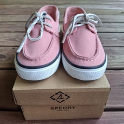 Sperry Bahama 2.0 Pink Boat Shoes 6.5 NIB