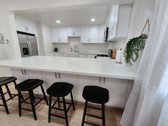Kitchen cabinets solid wood and countertops