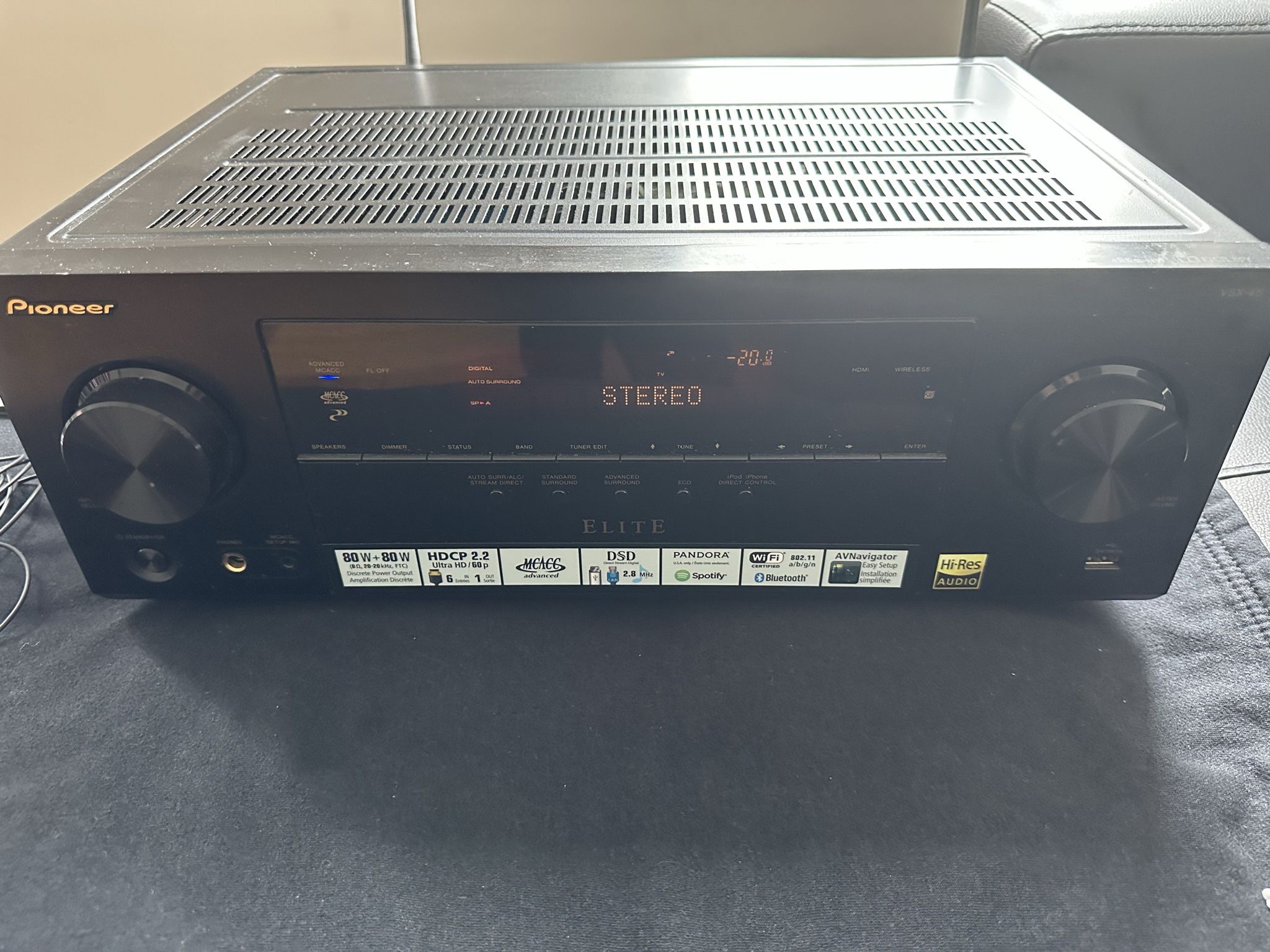5.1 Pioneer Elite VSX-45 AV Home Theater Receiver For Sale!!
