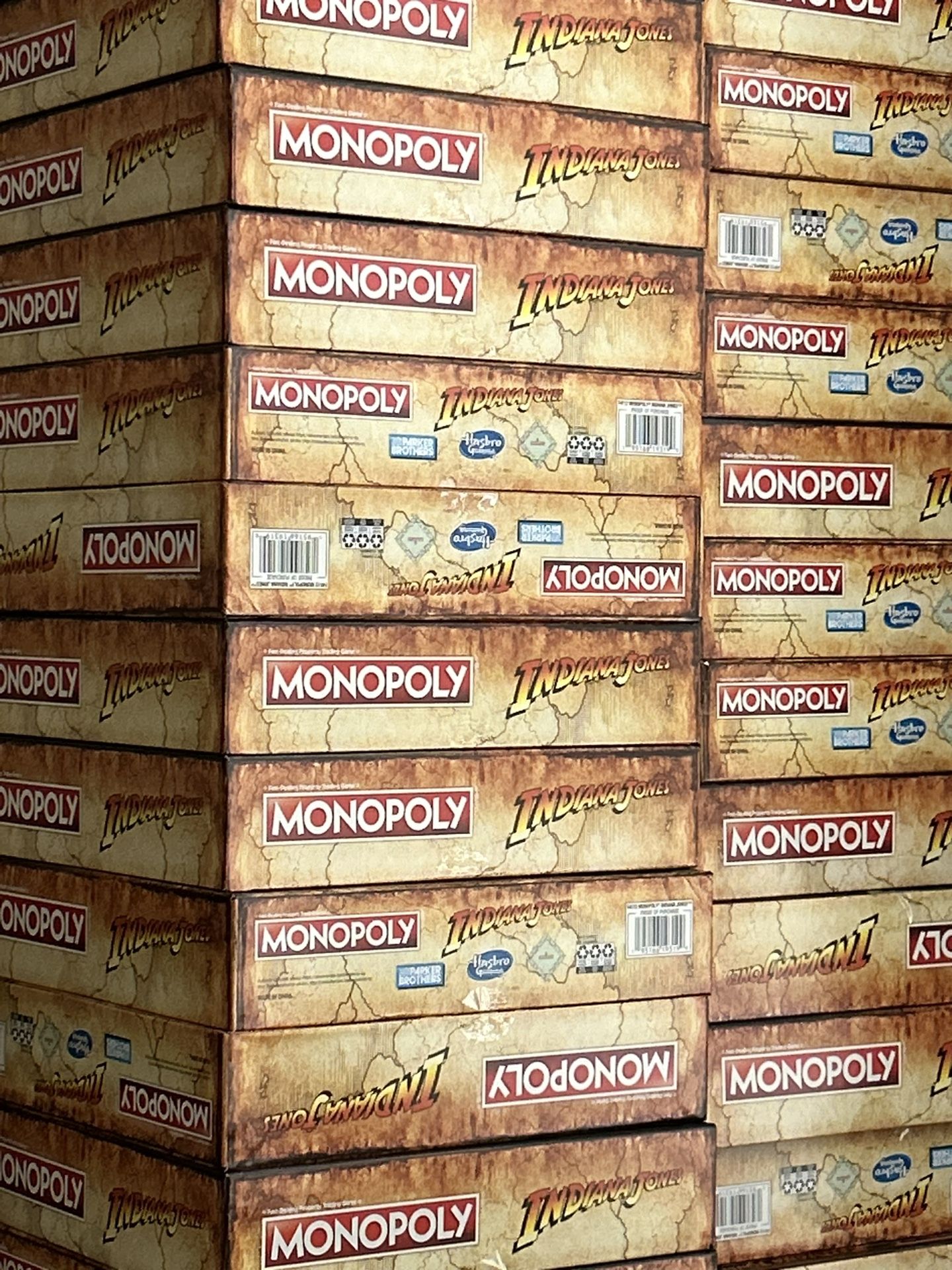 Indiana Jones Monopoly Game Board New