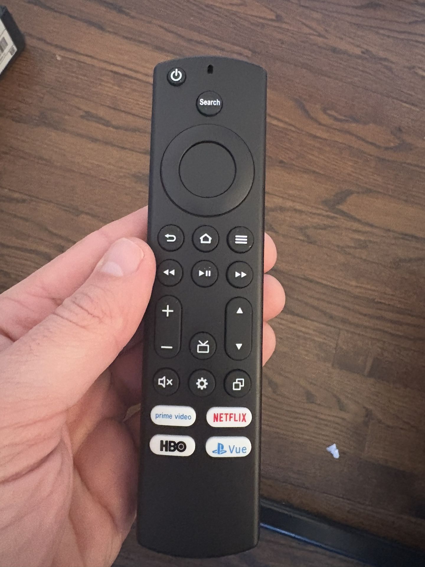 This is the NS-RCFNA-21/CT-RC1US-21 remote control, a replacement designed for various Toshiba and Insignia Fire TVs