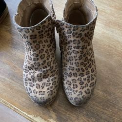 Cat And Jack Leopard Boots Toddler Girl 11