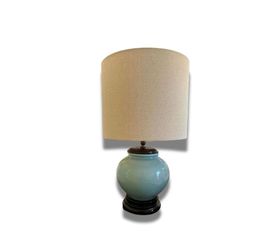 Contemporary Light Blue Lamp