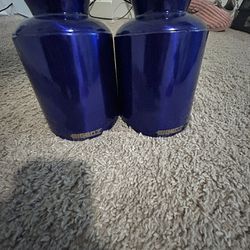 5 Inch exhaust tips Cobalt blue  NEVER USED
