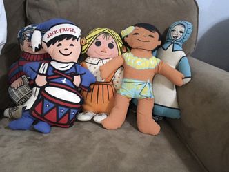 Set Of Vintage Pillow Dolls