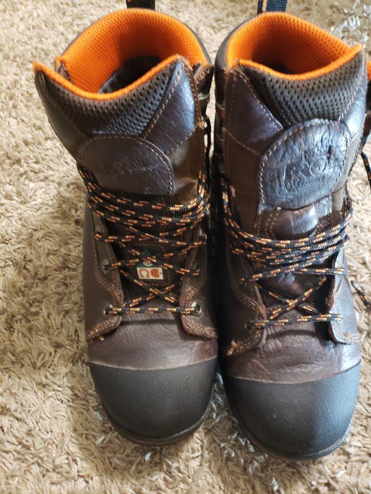 TIMBERLAND PRO ENDURANCE 6" STEEL TOE WORK BOOTS SIZE 12M