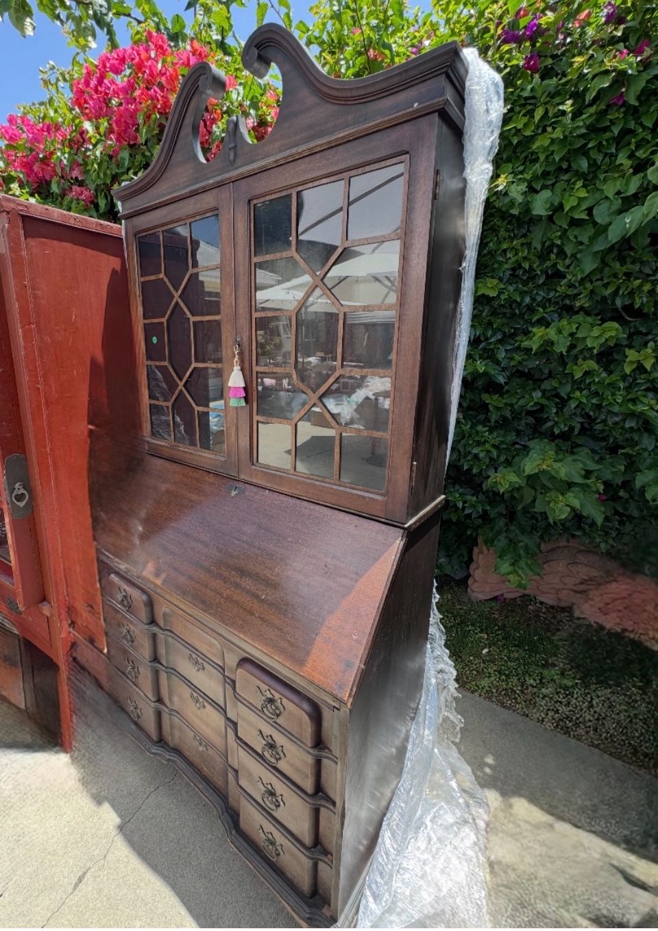 Vintage Secretary With Hutch
