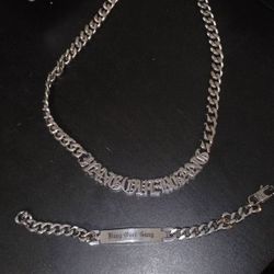 Tom MacDonald Silver Chain And Bracelet 