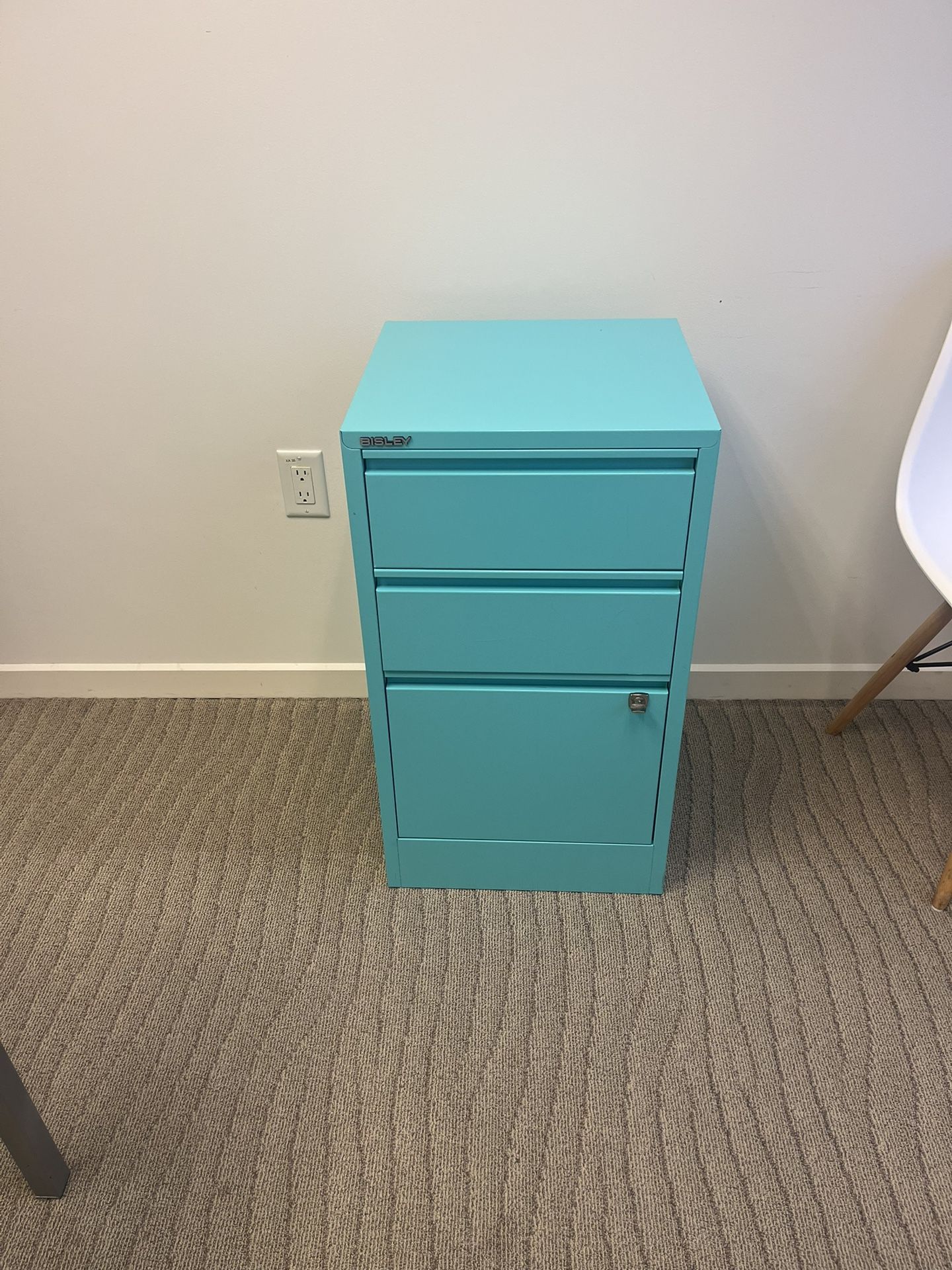 Bisley 3- Drawer Flush Front File Cabinet