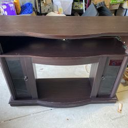 Dark Wood TV Stand / Entertainment Center