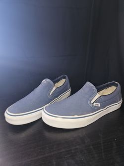 Vans Blue Slip Ons