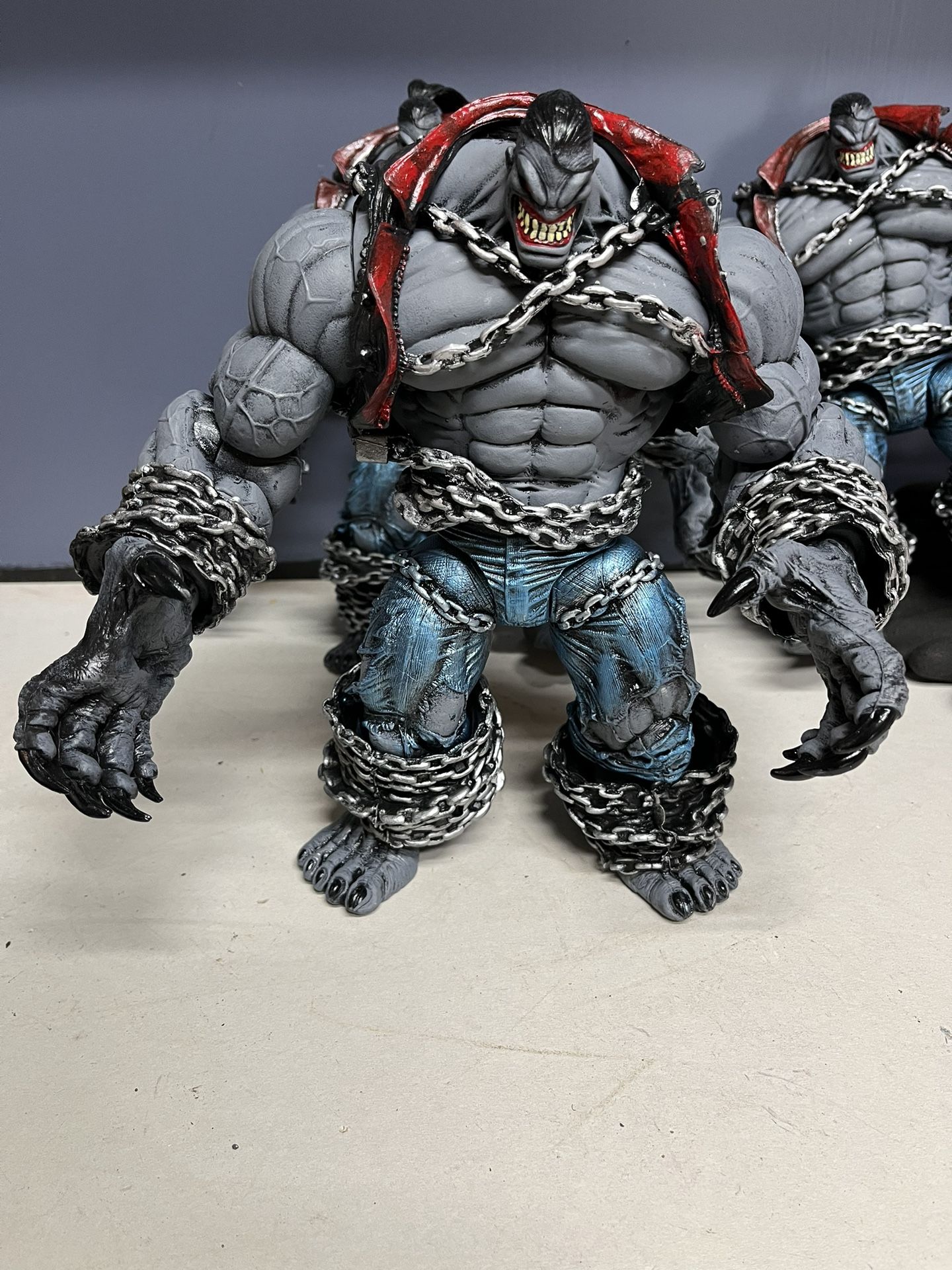 This is a custom figure like the 2007 Marvel Legendary Heroes Series PITT  BAF 10  it does not have as much articulation, and it is a different materi